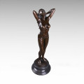 Nackte Statue Nackte Frau Bronze Skulptur Tpy-001